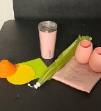 Wine tumblers, food umbrella, jar openers, corkcicle