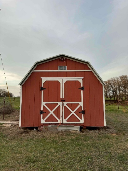 12x12x20 storage building. BUYER MUST LOAD, BUILDING IS LOCATED IN SULPHUR OKLAHOMA. Call Garrett at