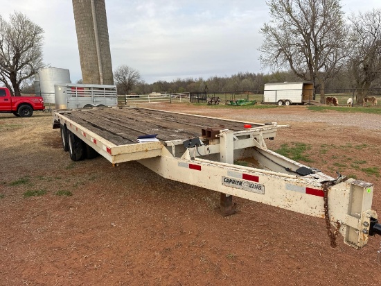 22x8. Tandem axle trailer 2. 5/16 ball hitch NO TITLE
