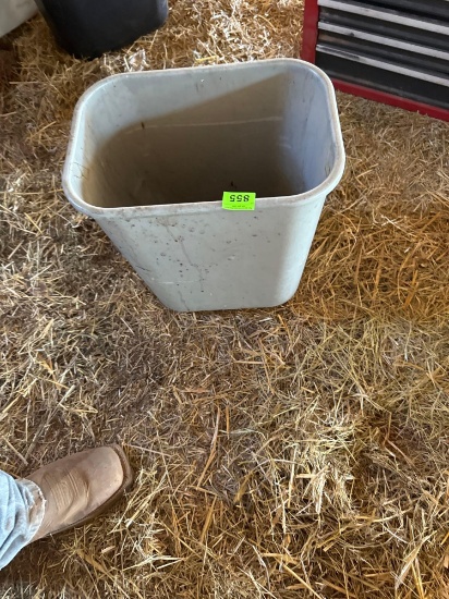 Small plastic trash can
