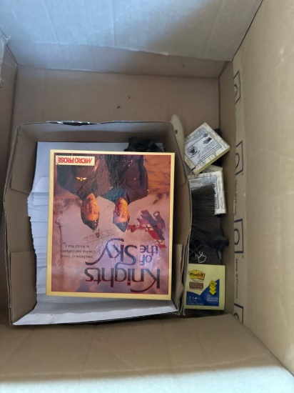 Box of office supplies