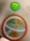 Plastic plate and storage cup with lid