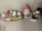 Christmas figurines and decor