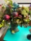 Flower decorations, seashell decor