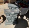 Bench pedestals two pieces One does have a chip