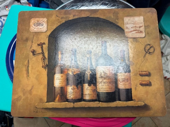 placemats, plates, trays