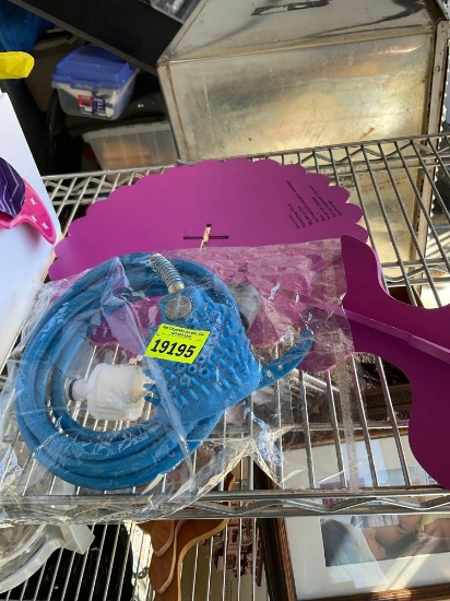 Food bowl pedestal, Paint water hose scrubber