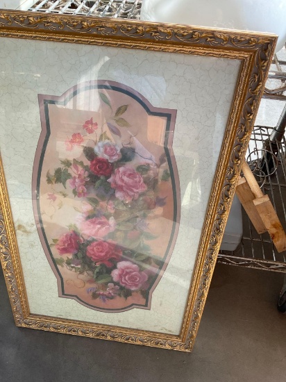 Two framed pictures