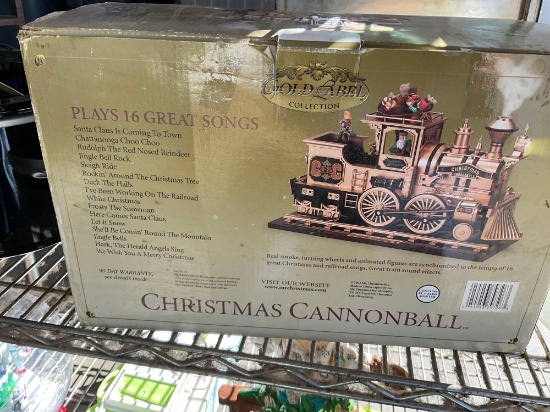 Christmas cannonball train