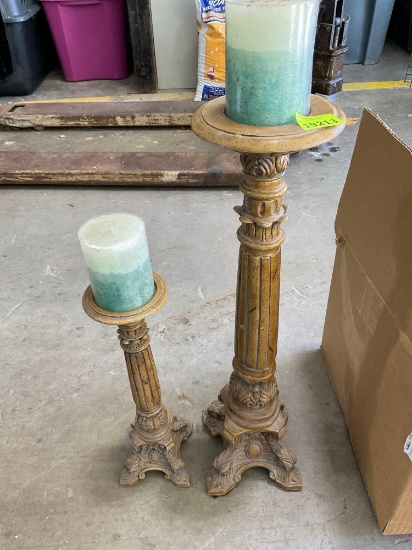 Candle stands with candles