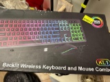 RGB backlit, wireless keyboard and mouse combo