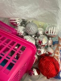 Christmas decorations baskets