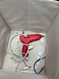 Hangers, Table covers, Envelopes, Museum wax, Avery labels, Hot glue gun