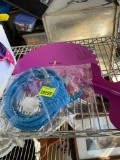 Food bowl pedestal, Paint water hose scrubber