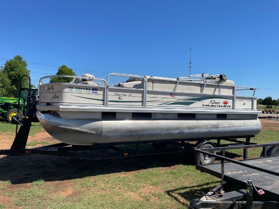B - 2004 Pontoon Tracker with 2005 60 hp motor