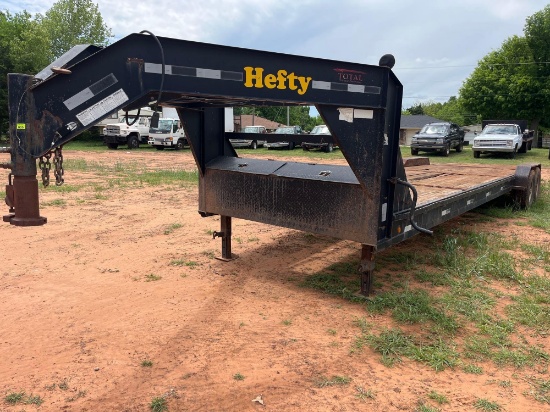B- Hefty 32ft gooseneck Trailer