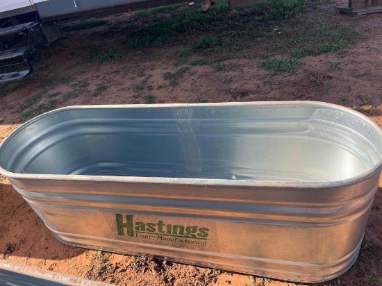 - Hastings 100 gallon Galvanized stock tank