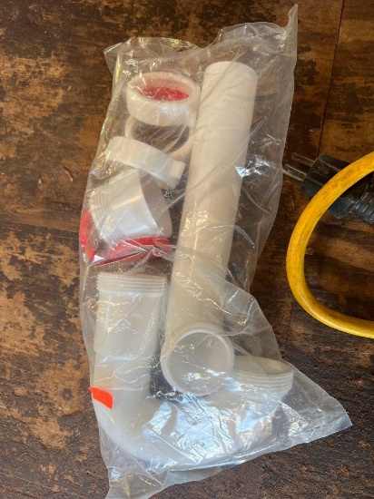 R Power tech extension cord and sink drain