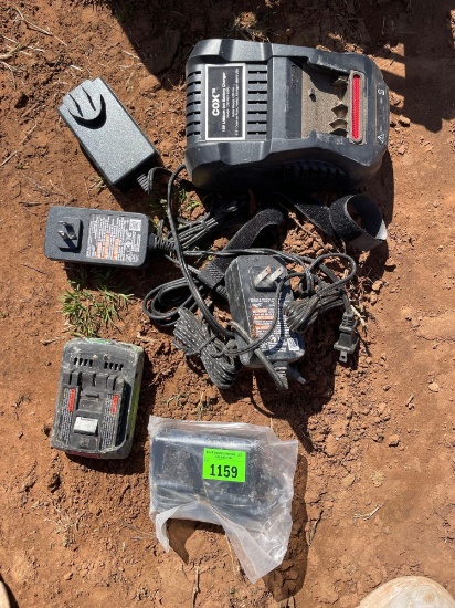 I - 18V lithium battery packs; battery charger
