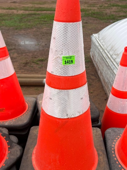 J - 13 orange construction cones
