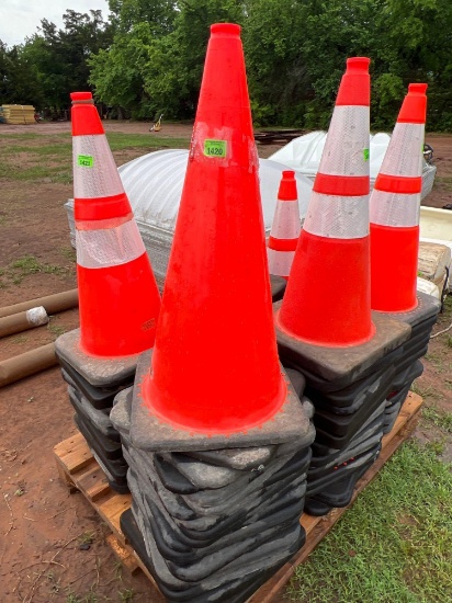 J - 19 orange construction cones