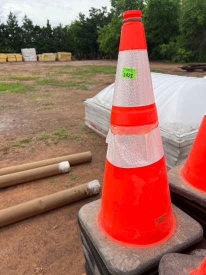 J - 11 orange construction cones