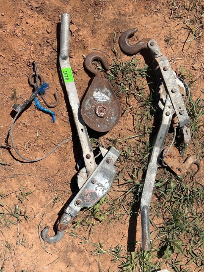 K hand winchs and Pulley wheel