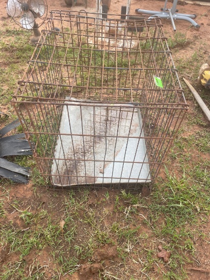 L- collapsible dog crate