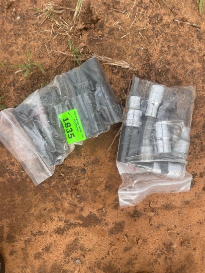 L - 10mm 1/2in drive sockets; 8mm 1/2in drive sockets