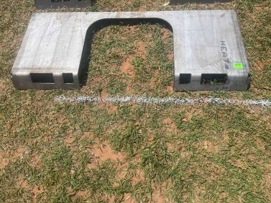 F - skid steer blank plate with cut out