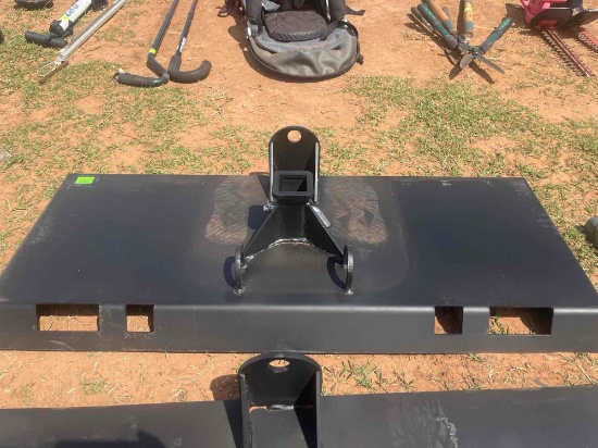 F - skid steer plate w/ gooseneck and trailer hitch