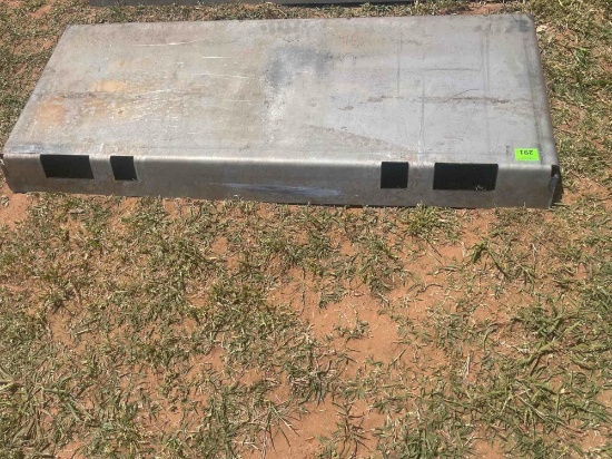 F - skid steer blank plate attachment