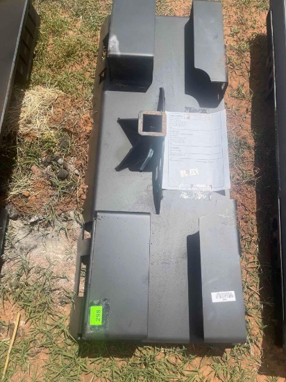 F - skid steer attachment w/ steps and trailer hitch
