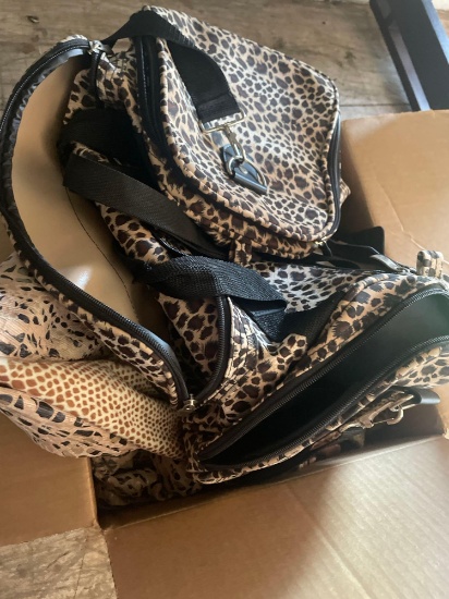 T - animal print bags