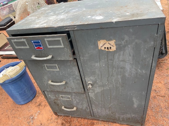 P - metal cabinet