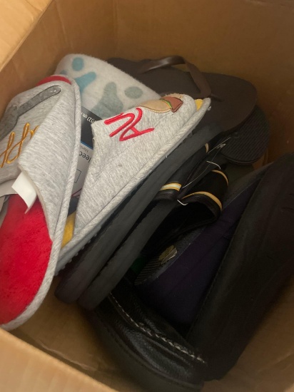 T - slippers, blanket, flip-flops, misc