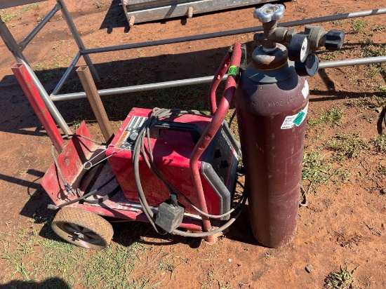 G - Lincoln welder w/ compressed air tank