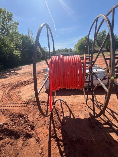 G- metal spool with 1 1/4in poly pipe