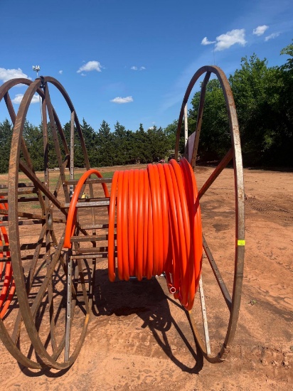 H- metal spool with 1 1/4in poly pipe