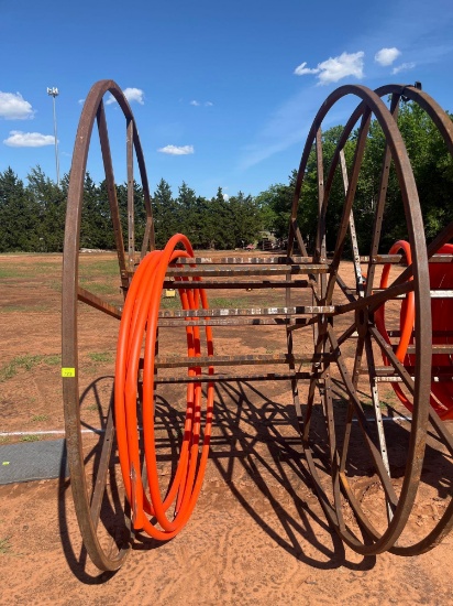H- metal spool with 1 1/4in poly pipe