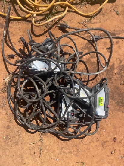H - string of Husky work lights