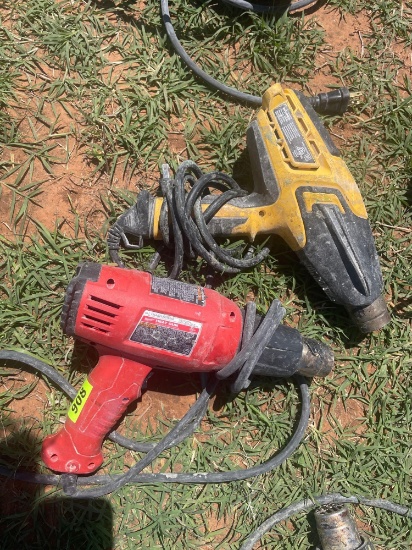 H - Milwaukee heat gun; Wagner heat gun