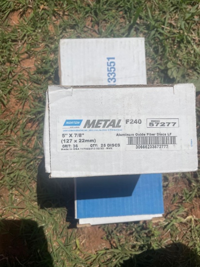 I - aluminum oxide fiber discs 5in X 7/8in