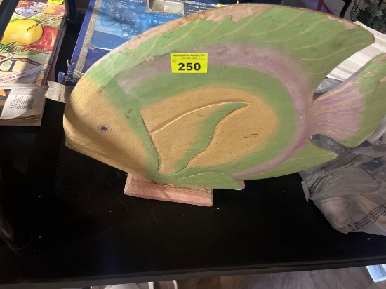 colorful, wooden fish