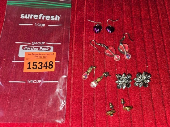5 Vintage Earring Sets. All one Money.