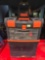 Black and Decker Organizer, Carry All , Tool Box System with Assorted Tools and Hardware. On