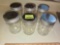 Set of 6, Slim Chickens, Pint Dessert Jars.