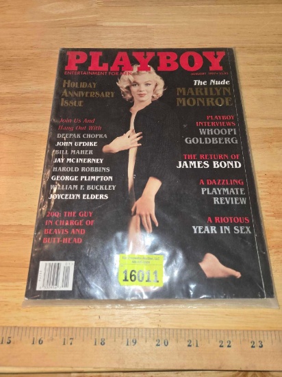 Playboy, January 1997, Holiday Anniversary Issue. Marilyn Monroe on Cover. Entertainment.