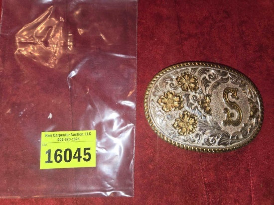 Ornate Crumrine. Collectible S Designer Buckle