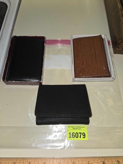 3 Assorted Leather Wallets. All one Money.